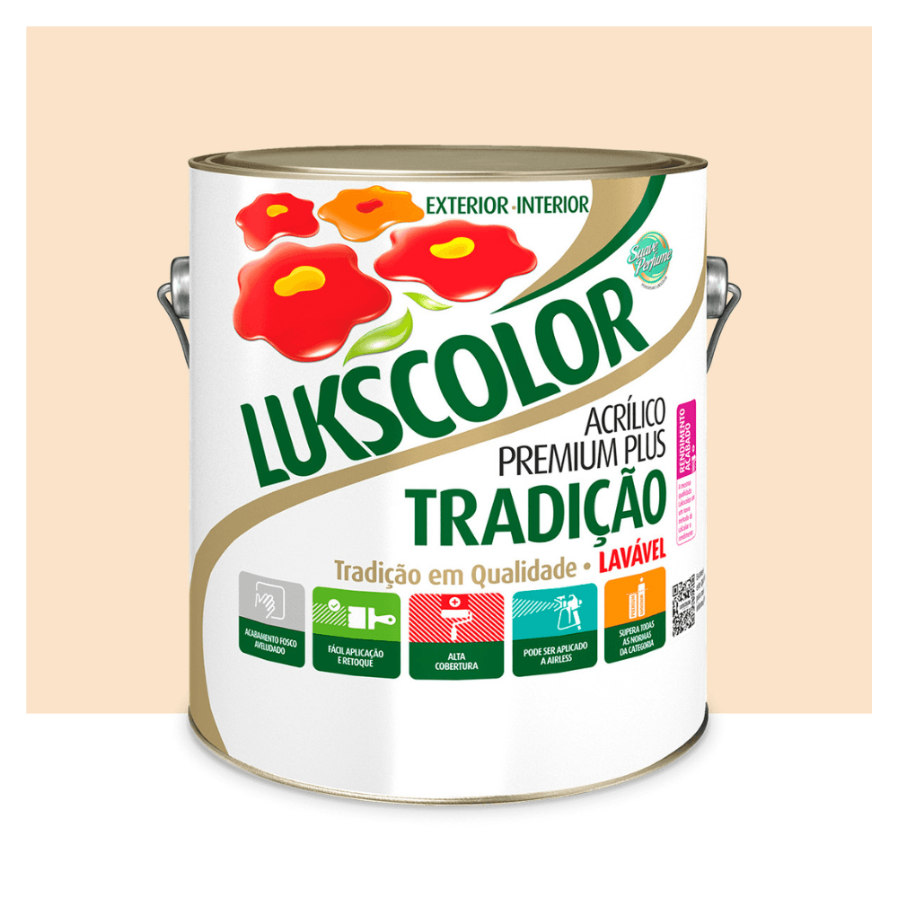 Imagem do produto Lukscolor Tinta Látex Acrílica Tradição Pérola 3,6 Litros