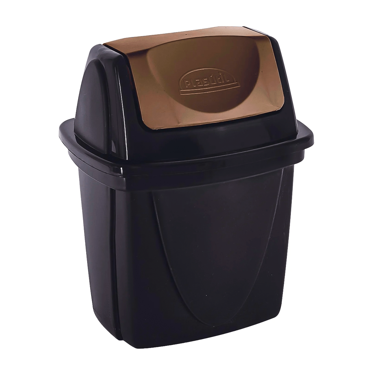 Imagem do produto Lixeira Pia Cozinha Feira Basculante Plasútil E-black 4,9L