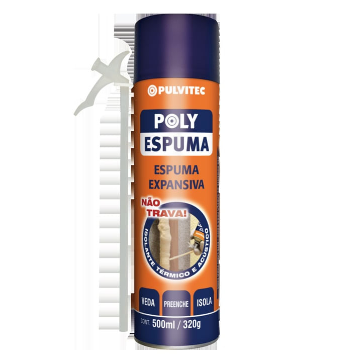 Imagem do produto Pulvitec Espuma Expansiva Poliuretano 500 ml