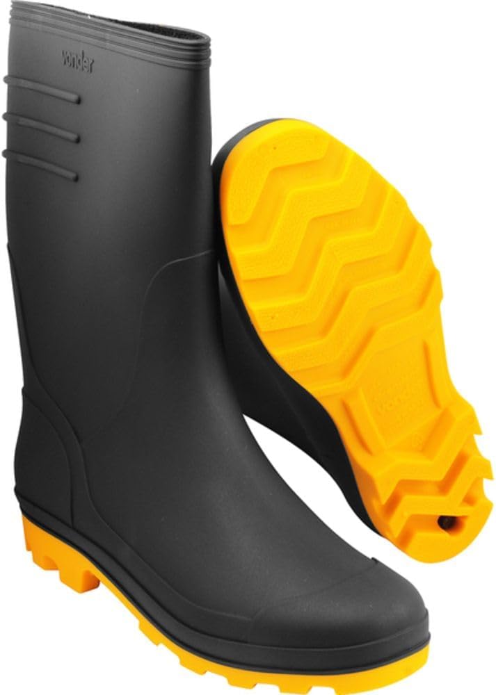 Imagem do produto Vonder Bota de Borracha Preta e Amarela C/F Nº41