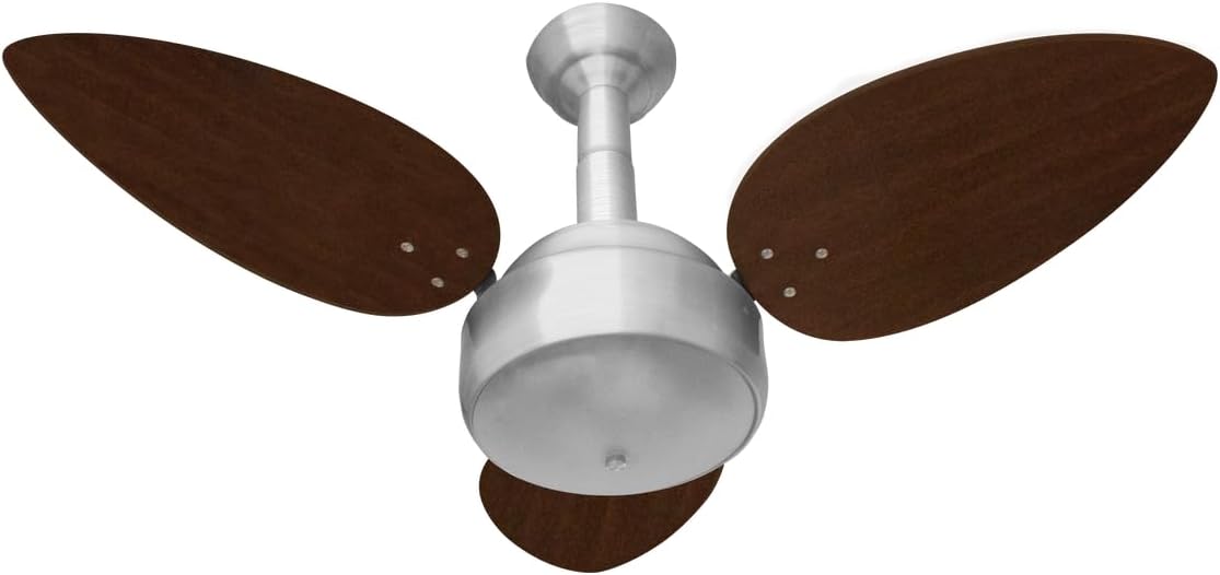 Imagem do produto Venti delta Ventilador de Teto Miray 3 Pás Tabaco 127V Prata - 40-3118