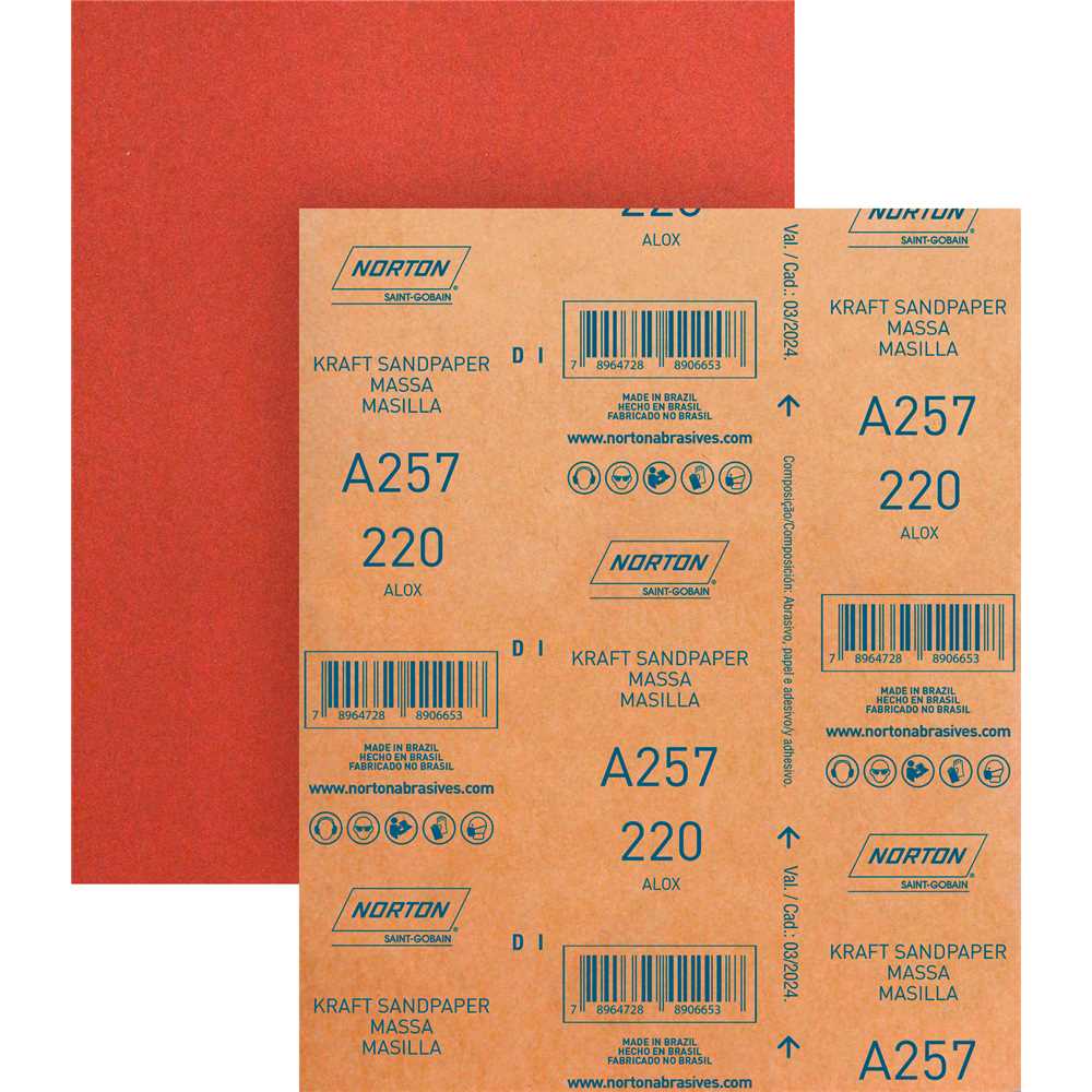 Imagem do produto Lixa para Massa Norton A257 Grão 220