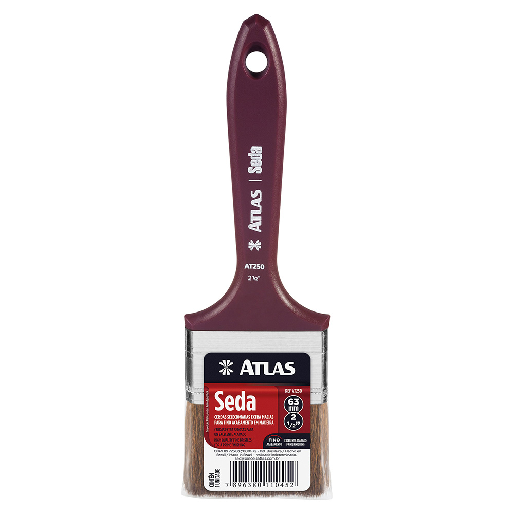 Imagem do produto Atlas Pincel Trincha Média para Pintura Seda 2.1/2"