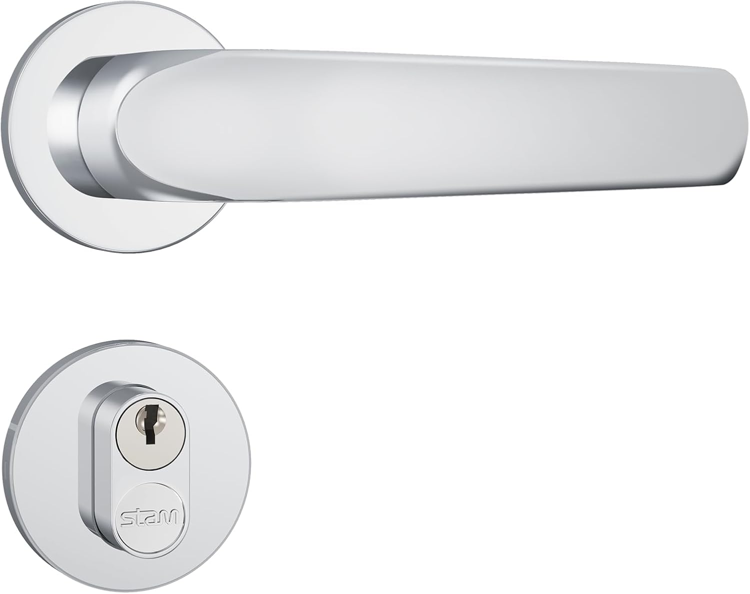 Imagem do produto Stam Fechadura 803/09 Roseta Inox Externa