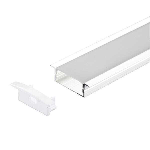 Imagem do produto Perfil de Led de Embutir 30,5x9,3mm Branco 3m I9