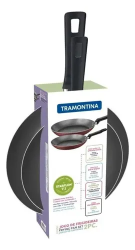 Imagem do produto Tramontina Jogo de Frigideiras Loreto 2 Peças Vermelhas