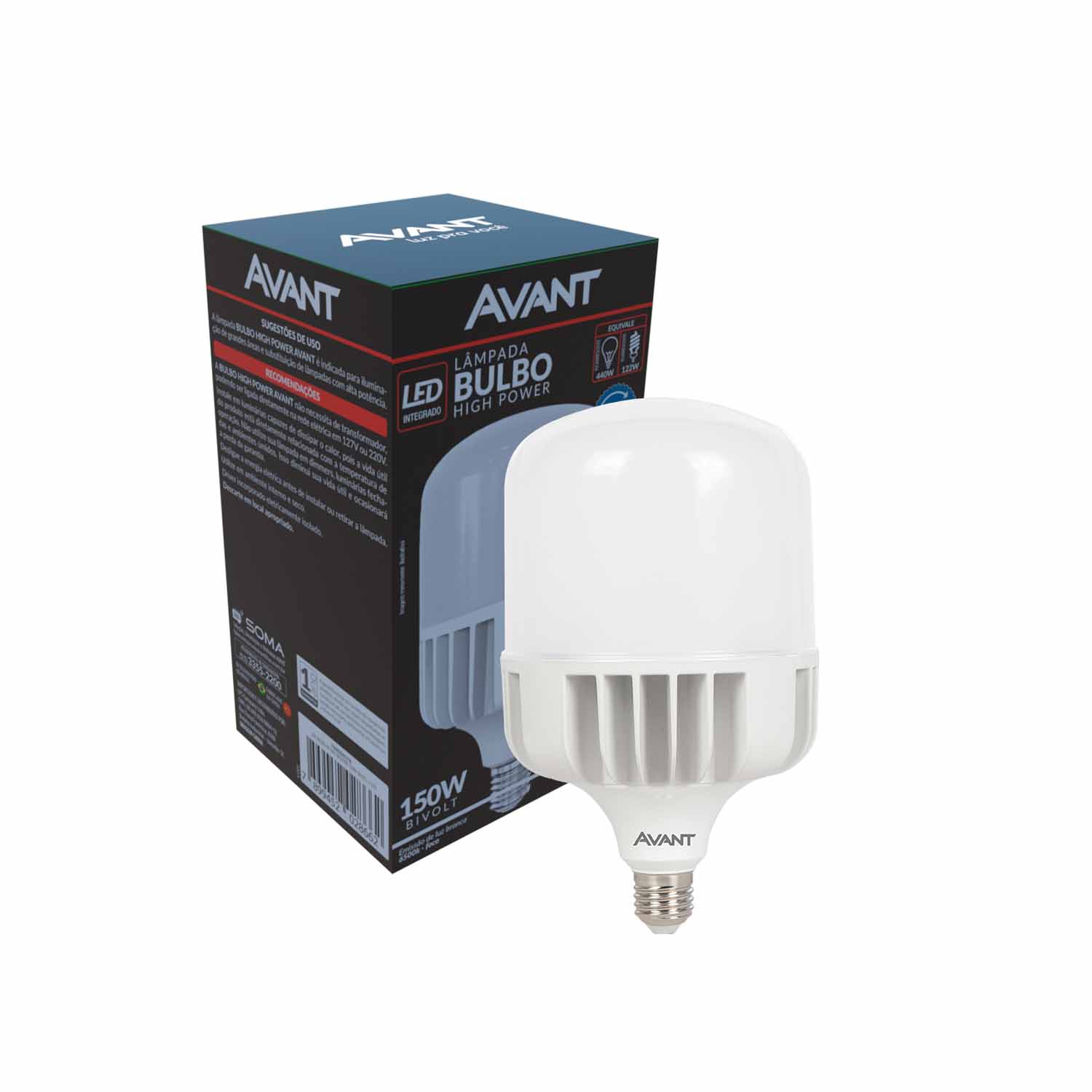 Imagem do produto Avant Lâmpada LED Bulbo High Power E40 150W Bivolt 6500K Luz Branca