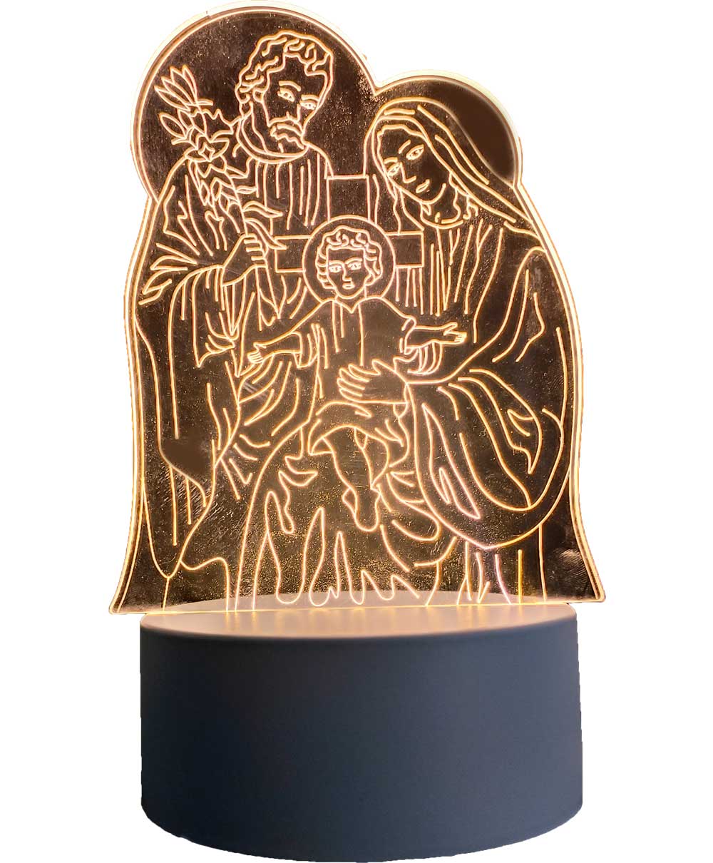 Imagem do produto Embu Led Luminária Abajur 3D Sagrada Família 5V 4W