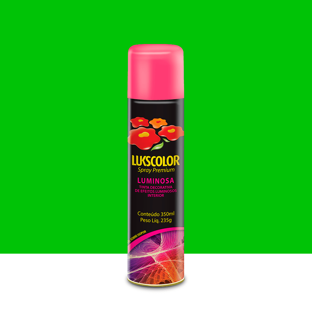 Imagem do produto Lukscolor Tinta Spray Premium Luminosa Verde 350ml