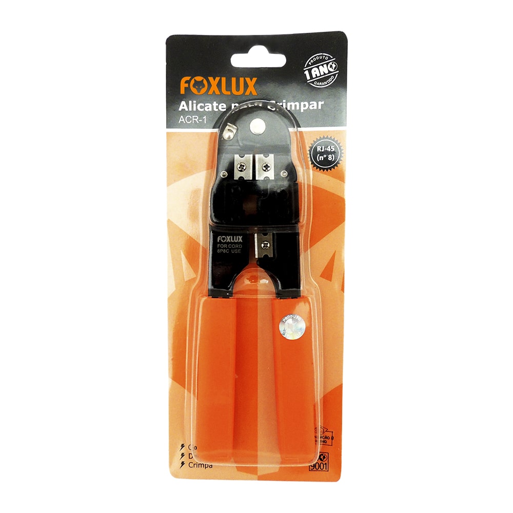 Imagem do produto ALICATE CRIMPAR FOXLUX RJ45 FX-ACR1