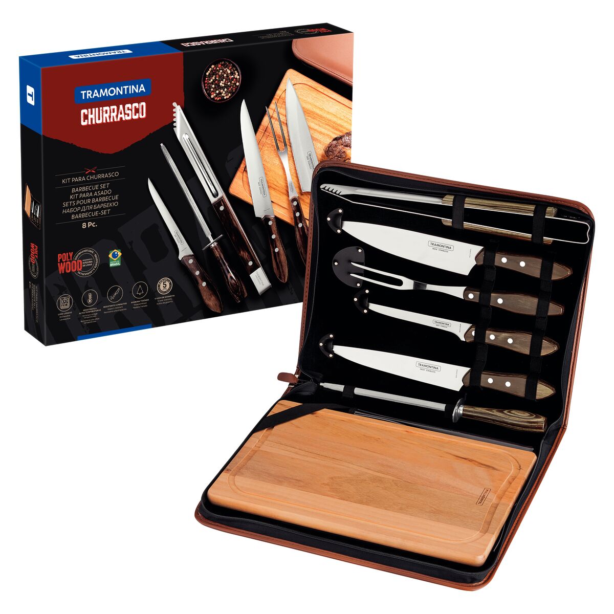 Imagem do produto Tramontina Kit para Churrasco 8 Peças
