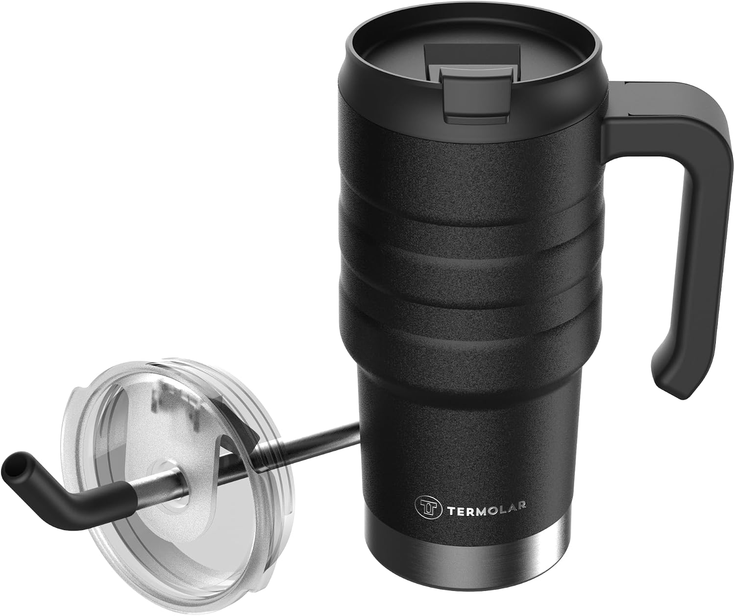 Imagem do produto Termolar Copo Térmico com Alça Moove Preto 590 ml