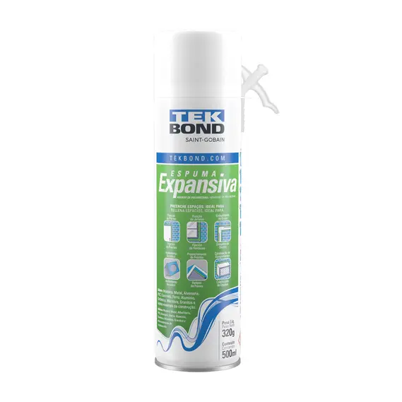 Imagem do produto Tekbond Espuma Expansiva PU Aerossol Uso Geral 320g/500ml