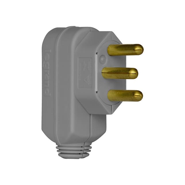 Imagem do produto Pial Legrand Plugue Macho Reto 2P+T 10A Cinza 615921