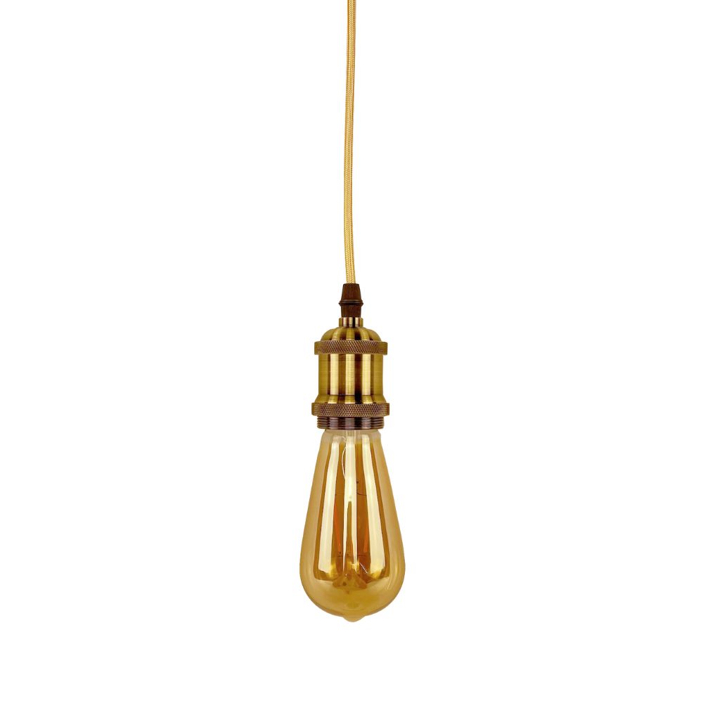 Imagem do produto Delis Pendente Soquete E27 Bronze Vermelho