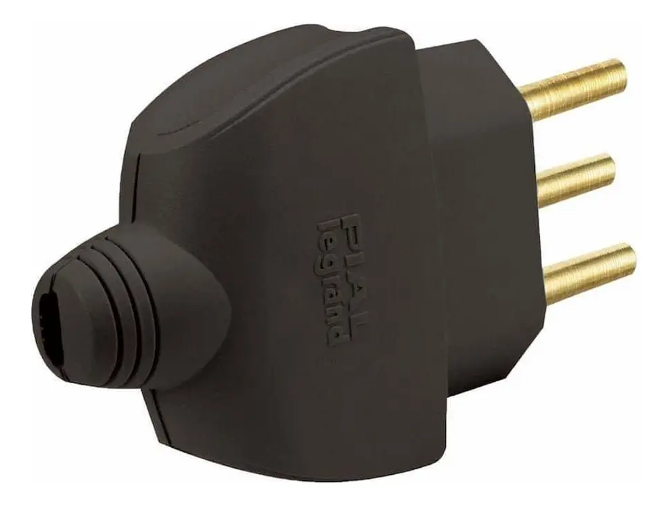 Imagem do produto Pial Legrand Plugue Macho 2P+T 10A Preto
