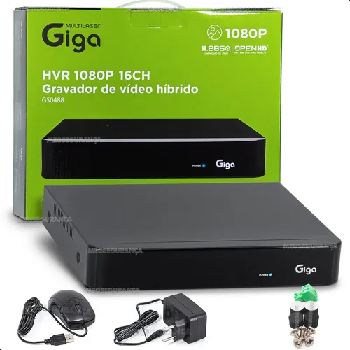 Imagem do produto Multilaser HVR 1080P Série Orion 16 Canais GS0488