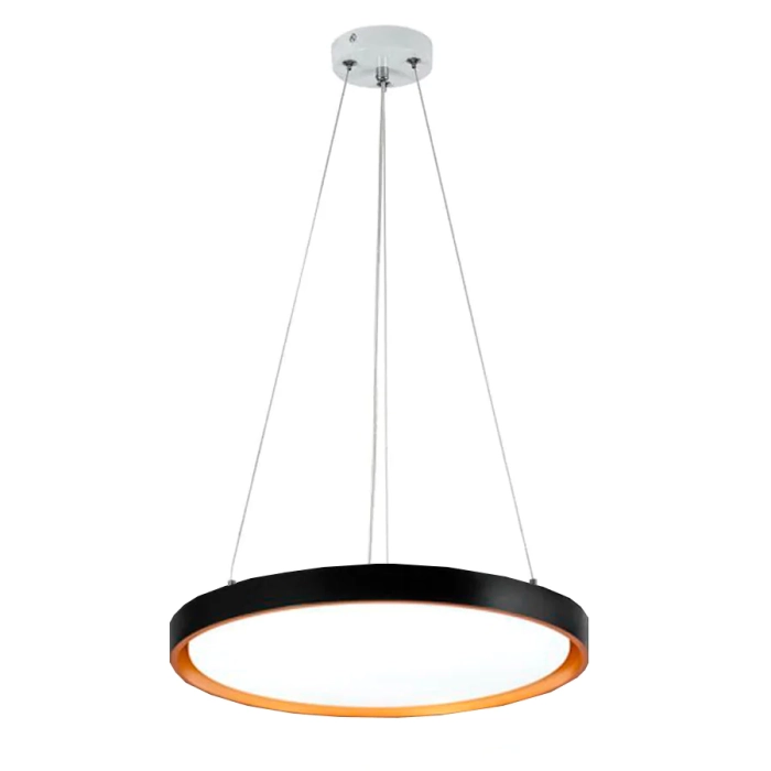 Imagem do produto Hevvy Pendente Montana Preto/Dourado 51 cm Redondo LY-8762LH PT DR