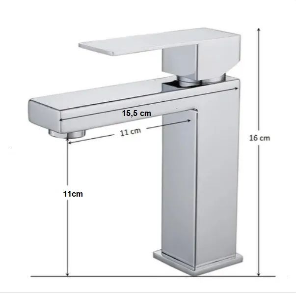 Imagem do produto Jiwi Misturador Monocomando para Lavatório de Mesa Bica Baixa WJ-2875-MD-CR