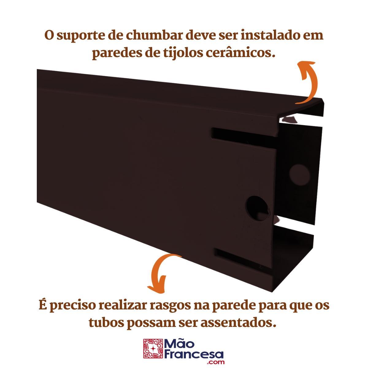 Imagem do produto Canal Suporte para Pia/Grapa de Chumbar 60cm (par)