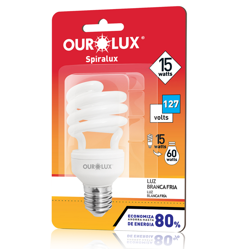 Imagem do produto Foxlux Lâmpada Eletrônica 15W x 127V Espiral