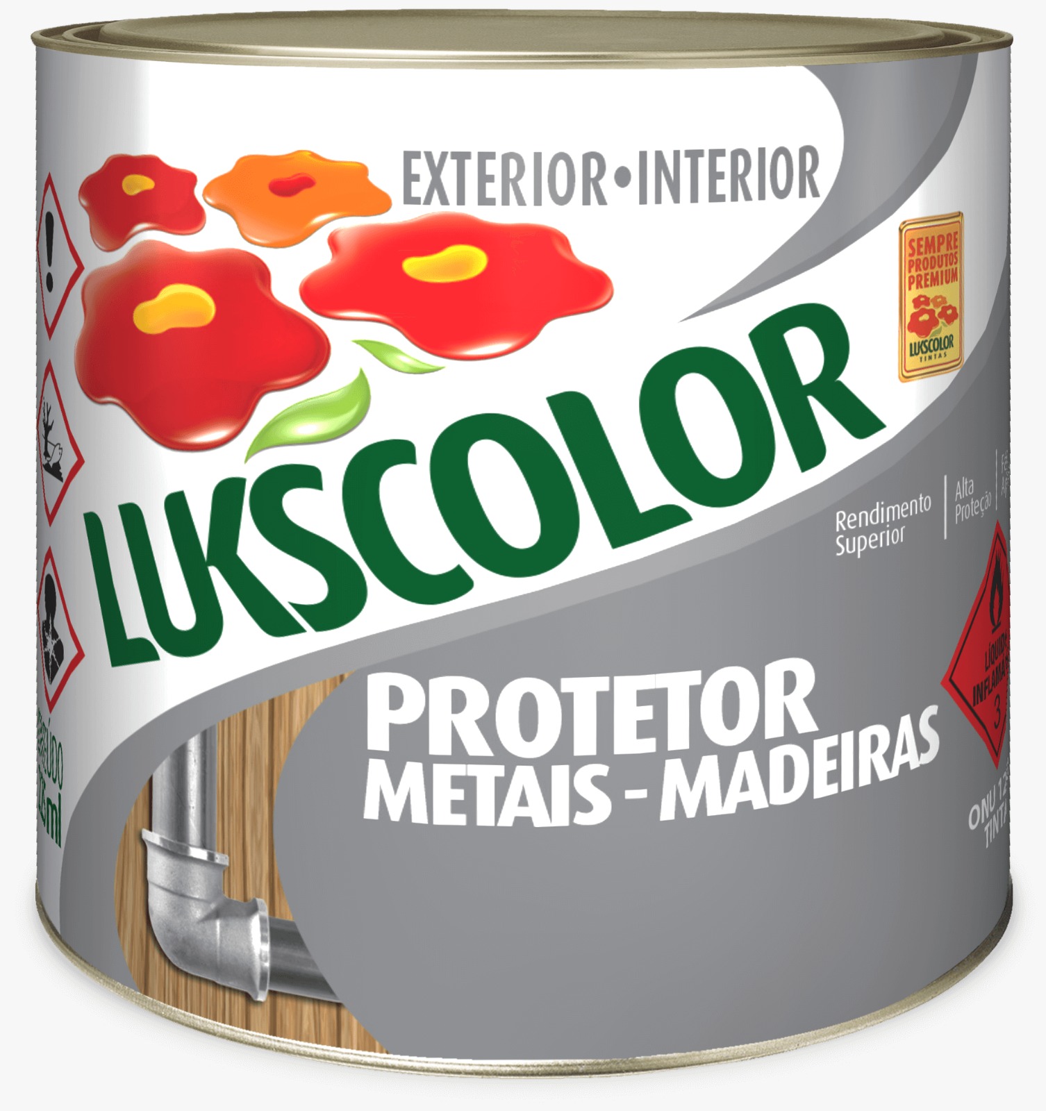 Imagem do produto Lukscolor Zarcão Fundo Anticorrosivo Laranja 225ml