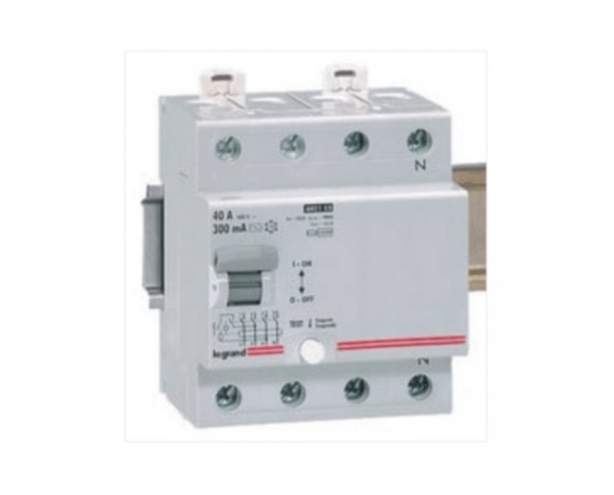 Imagem do produto Pial Legrand Interruptor Diferencial Residual (IDR) Tetrapolar 40A 30mA 220V/380V RX³