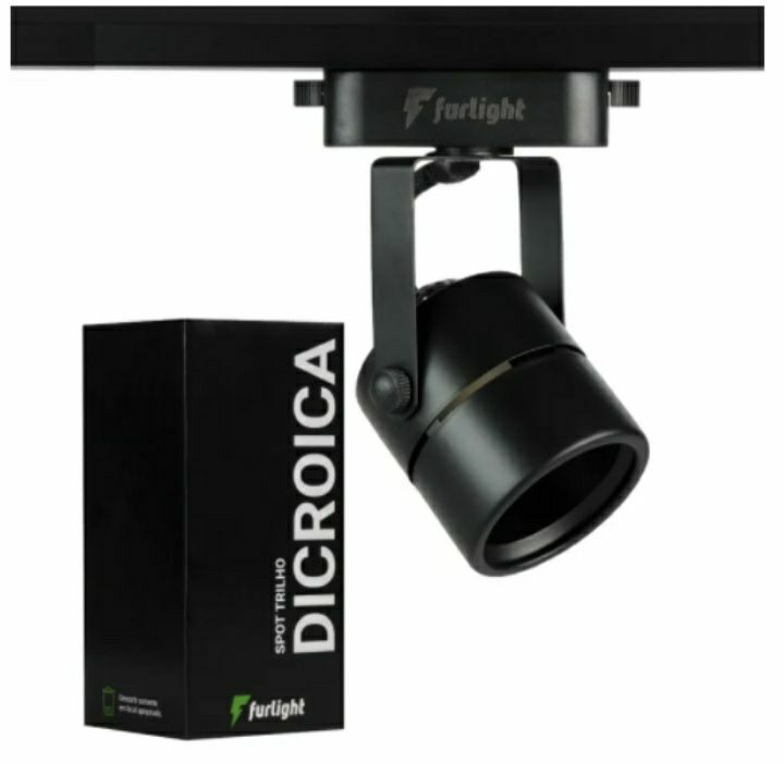 Imagem do produto Pix Spot de Trilho Fenda Dicroica Preto