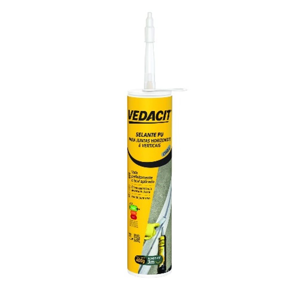 Imagem do produto Vedacit Adesivo Selante PU40 Cinza Otto B. 400g Vedaflex