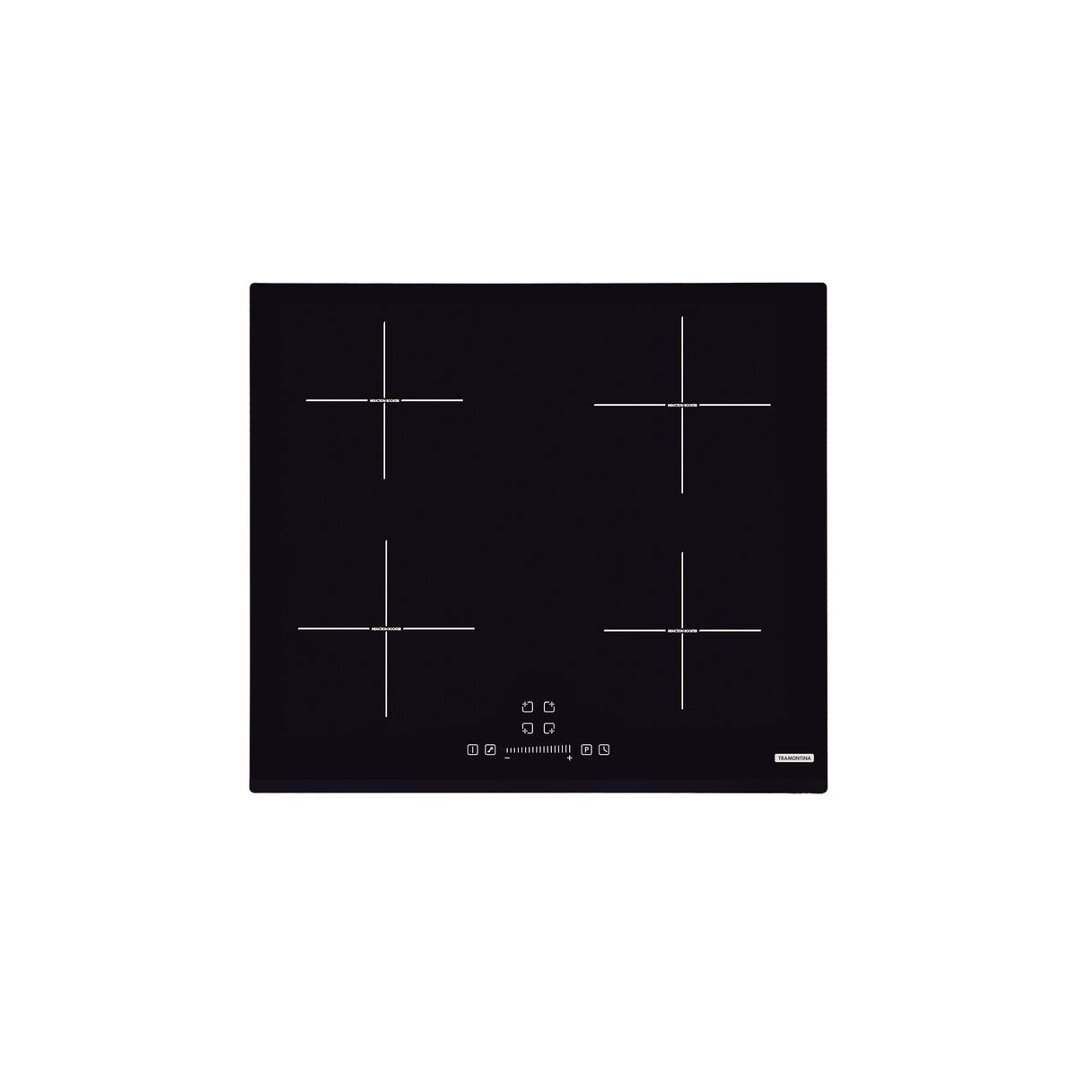 Imagem do produto Tramontina Cooktop por Indução New Square Touch B 4EI 60 Vitrocerâmico com 4 Áreas de Aquecimento