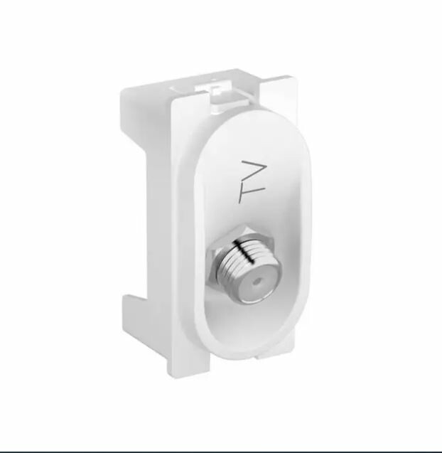 Imagem do produto Pial Legrand Módulo Tomada para Cabo de TV (Coaxial Tipo F) Nereya Branco