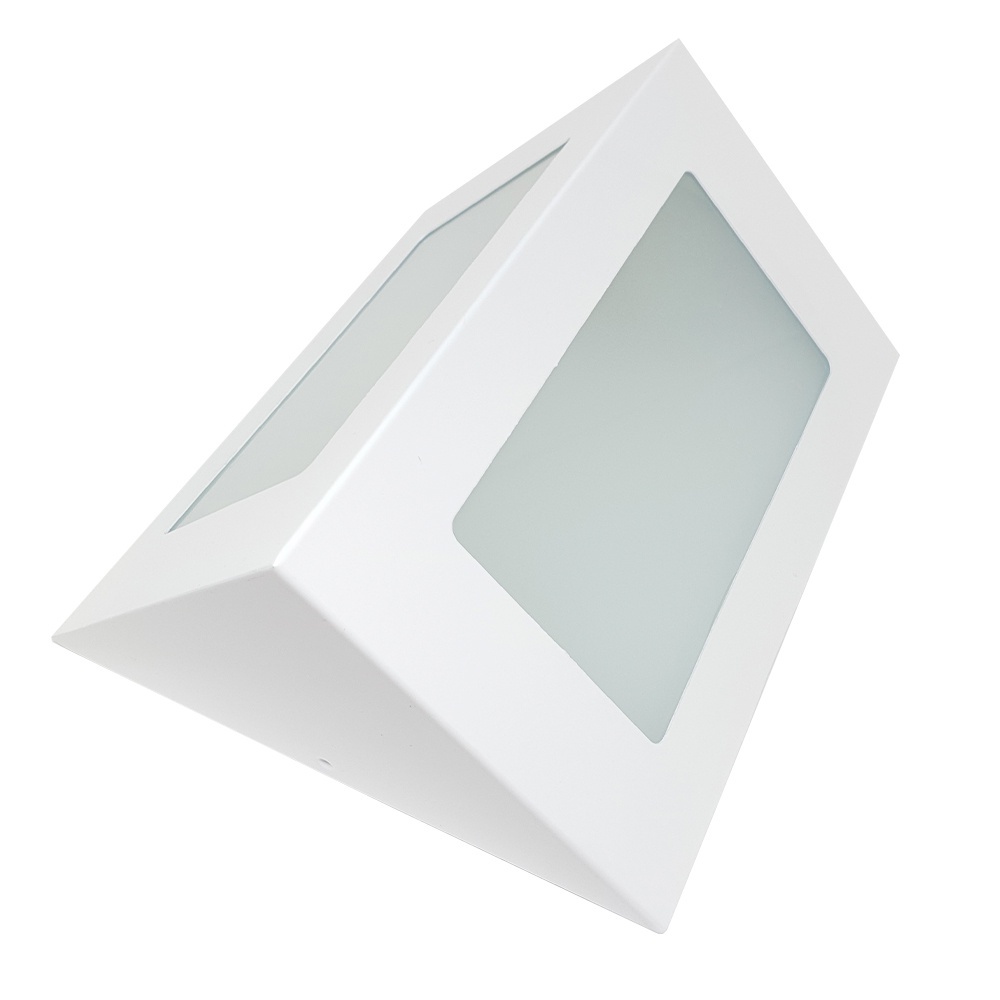 Imagem do produto Rioprelustres Arandela Triangular com Vidro Grande Branca