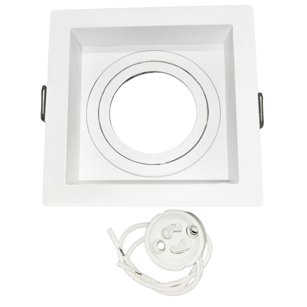 Imagem do produto Bella Italia Dicroled Embutir MR16 Quadrado 110V 3W Branco Quente 3000K Branco
