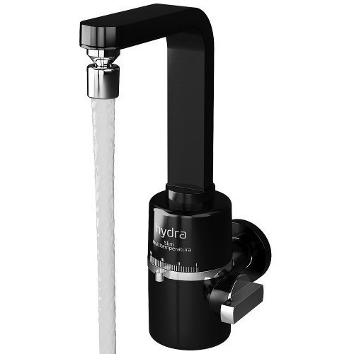 Imagem do produto Hydra Torneira Elétrica de Parede Multitemperaturas Slim Preta 4T 127V 5500W