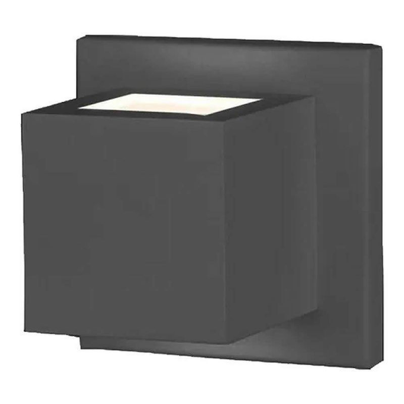 Imagem do produto Ideal Arandela 958 Quadrada de Alumínio G9 Preta Texturizada