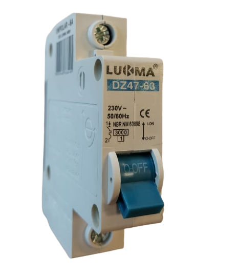 Imagem do produto Disjuntor DIN Unipolar 80A Curva C Lukma