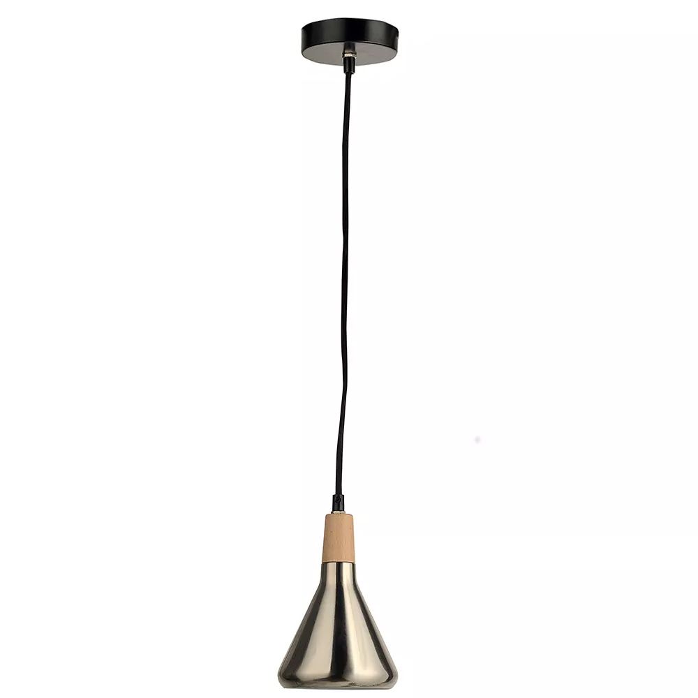 Imagem do produto Quality Pendente Metal/Madeira G9 12x18 cm Aço Escovado