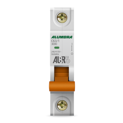 Imagem do produto Disjuntor Unipolar DIN Alumbra ALBR3 63A
