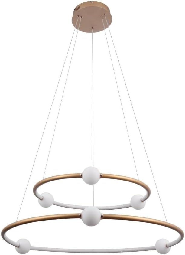 Imagem do produto Bella Lustres Pendente Nebula Dourado/Branco DW005LG