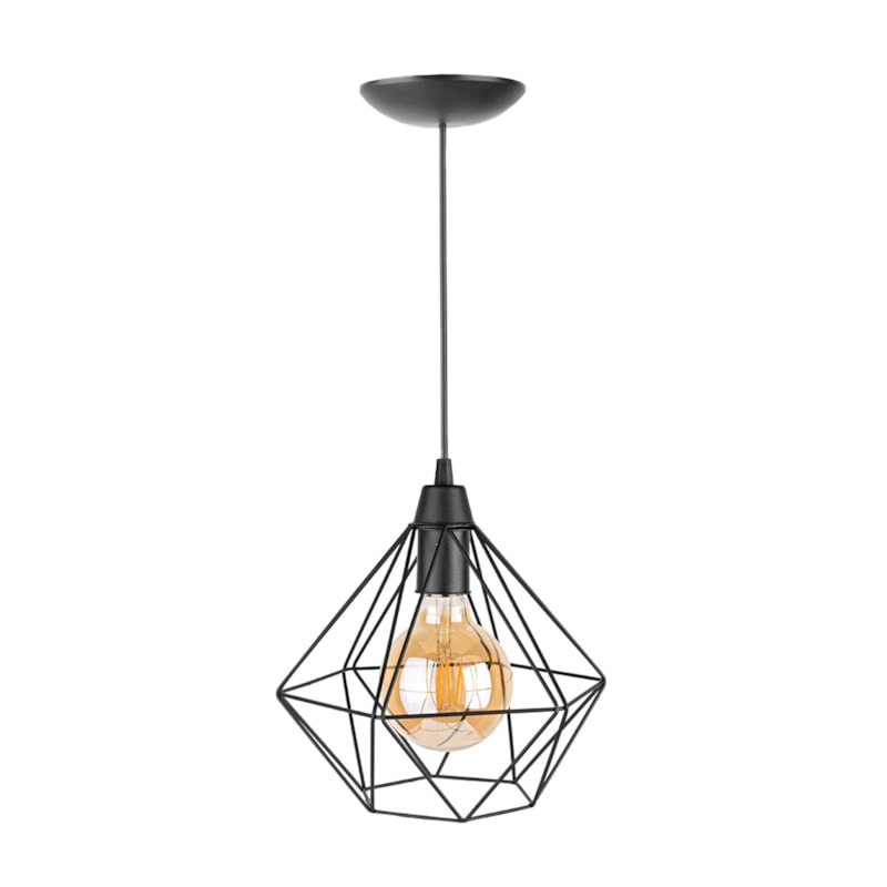 Imagem do produto Dm Lumi Pendente Aramado Elis 801 Preto Texturizado
