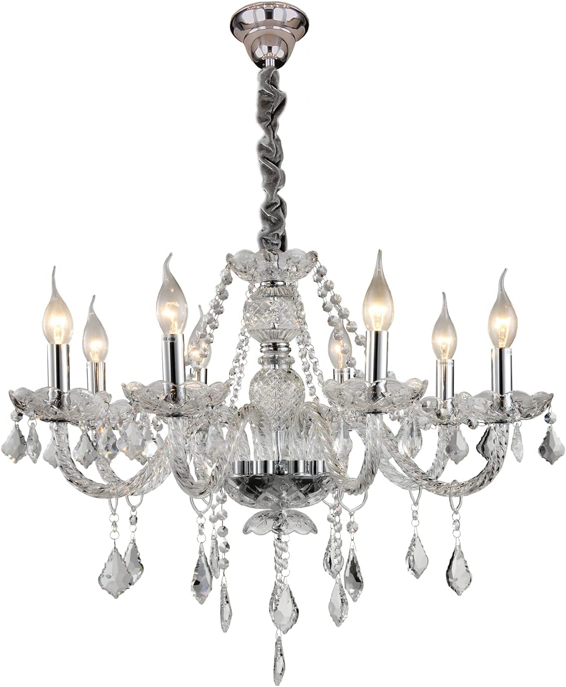 Imagem do produto Hevvy Lustre Maria Theresa Transparente SL-9840/H5