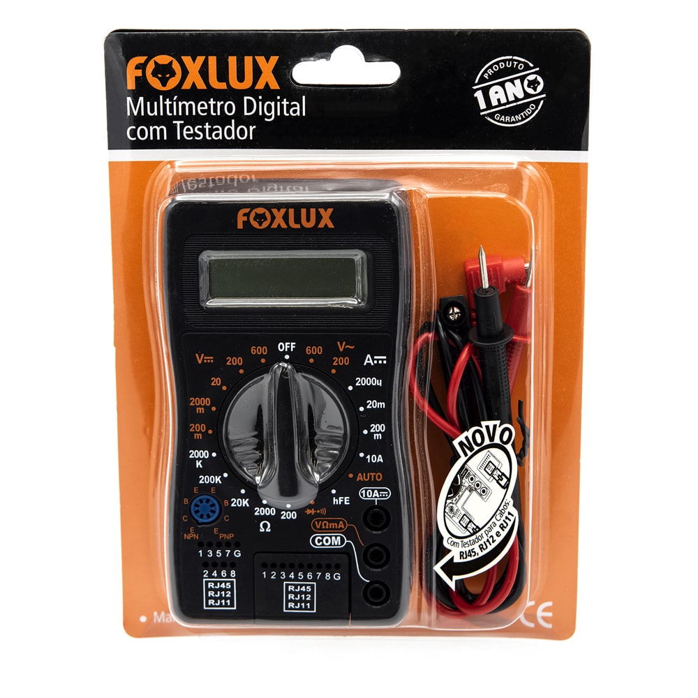 Imagem do produto MULTIMETRO DIGITAL FOXLUX FX-MD