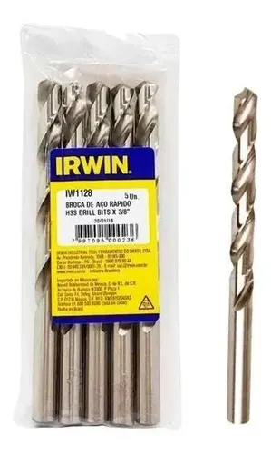 Imagem do produto Irwin Broca de Aço Rápido 3/8 Pol 9,52mm