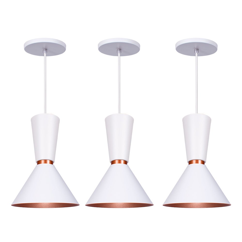 Imagem do produto Rioprelustres Pendente Alumínio 865 Branco/Branco