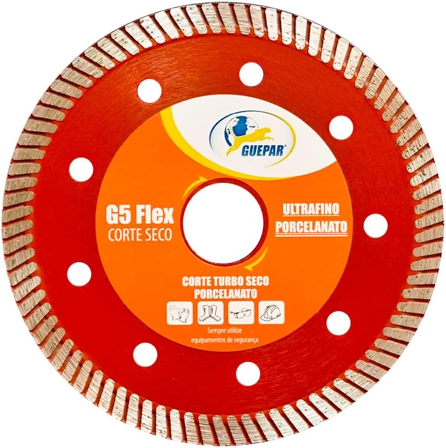 Imagem do produto Guepar Disco de Corte Turbo 110 Seco Porcelanato Flex G5 Vermelho