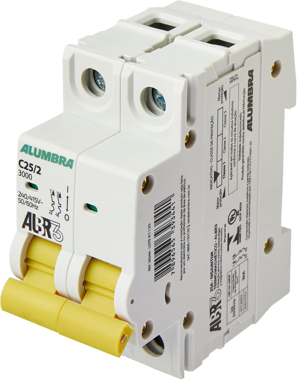 Imagem do produto Alumbra Disjuntor Bipolar DIN 25A
