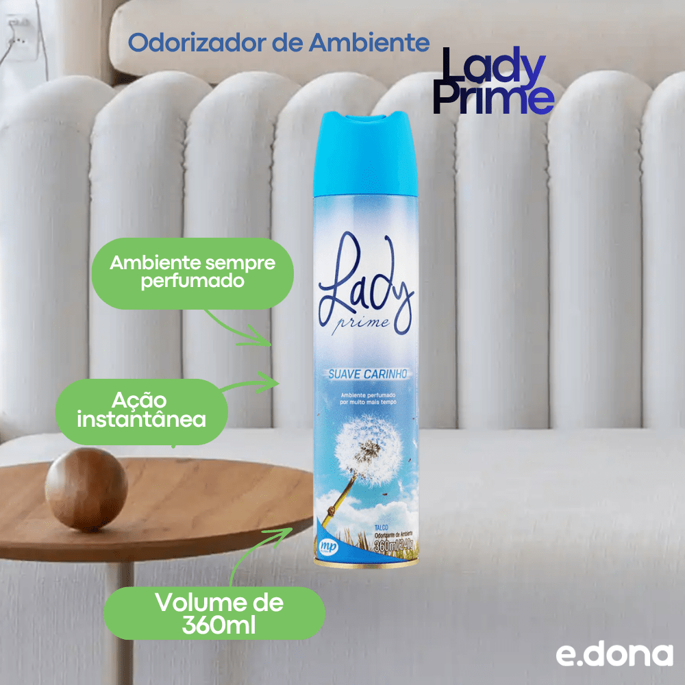 Imagem do produto Mundial Prime Odorizador 360 ml Lady Talco