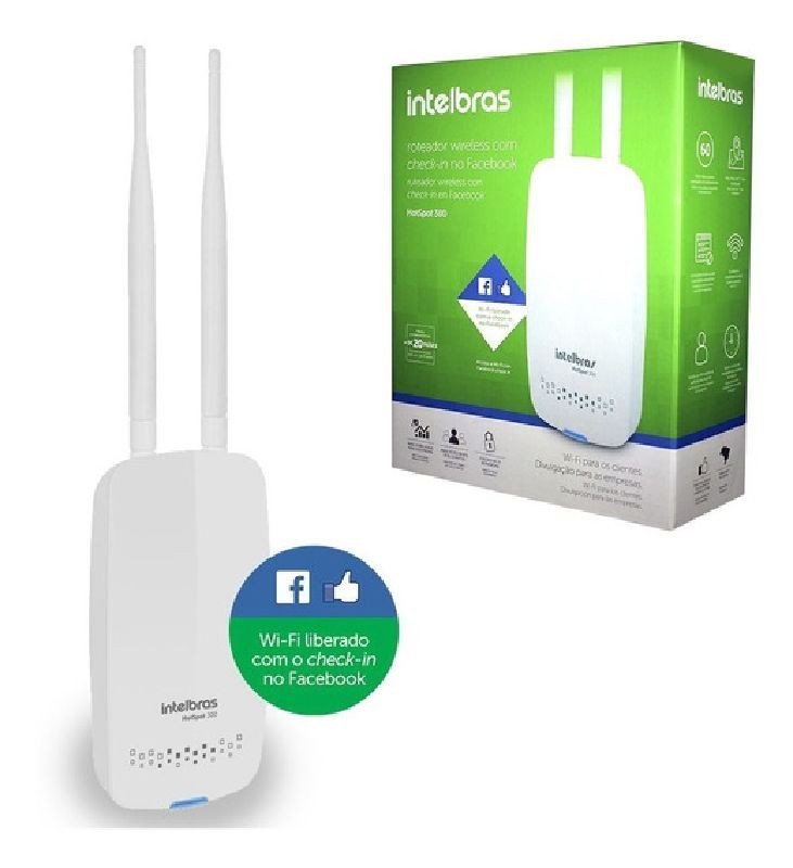 Imagem do produto Intelbras Roteador Wire Hotspot 300