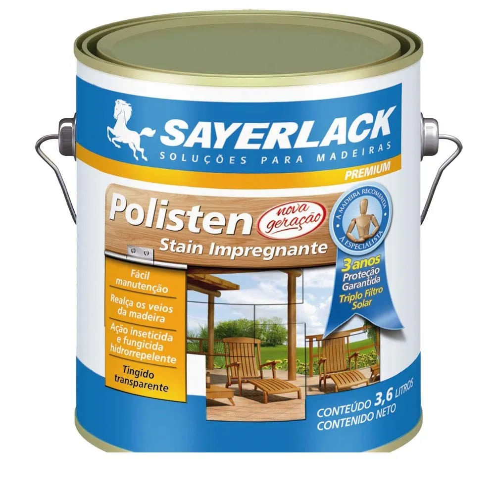 Imagem do produto Sayerlack Verniz Polisten Mogno Galão 3,6 L