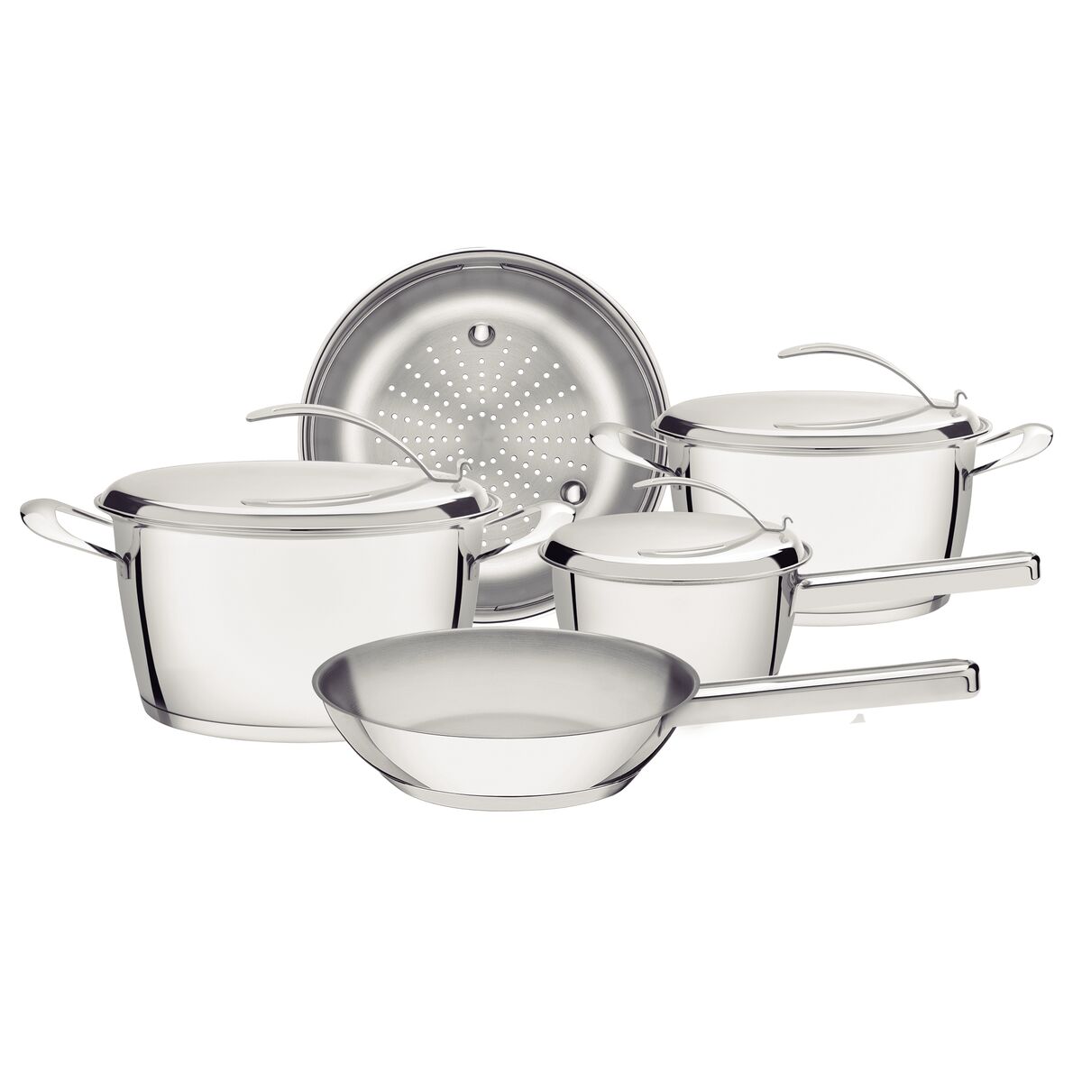 Imagem do produto Tramontina Jogo de Panelas em Aço Inox Fundo Triplo 5 Peças Ventura